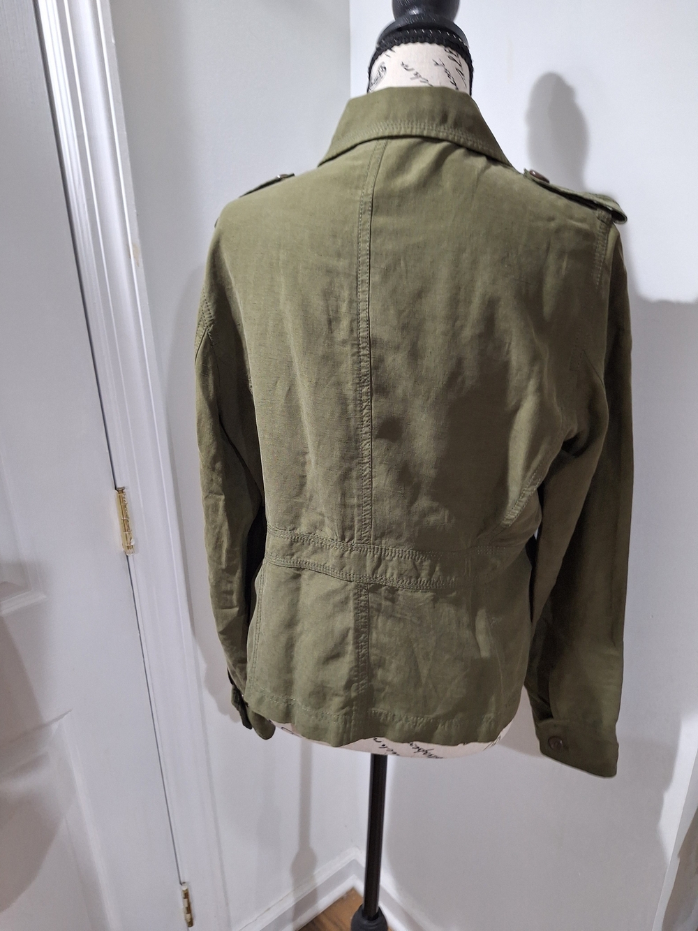 J. Crew Olive Green Military-Style Cotton Jacket